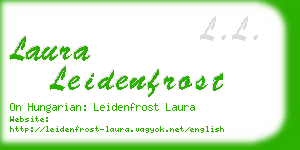 laura leidenfrost business card
